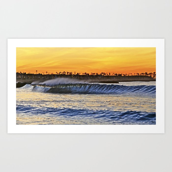 Sunrise Newport Beach Art Print By Johnminar Society6