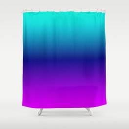 Aqua Ombre Shower Curtain