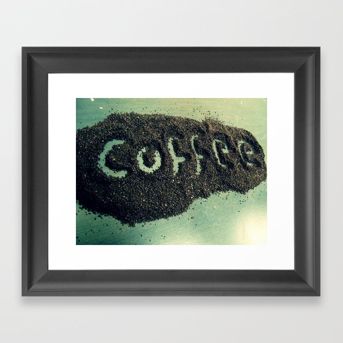Coffee Addict Framed Art Print