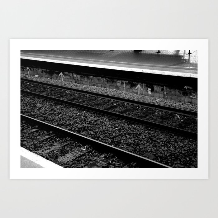 Rail contrast Art Print