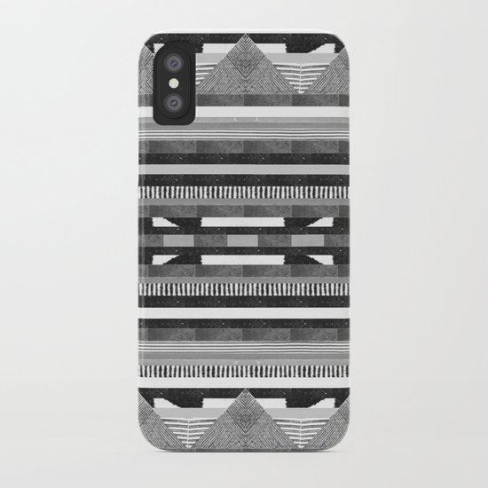 DG Aztec No.2 Monotone iPhone Case
