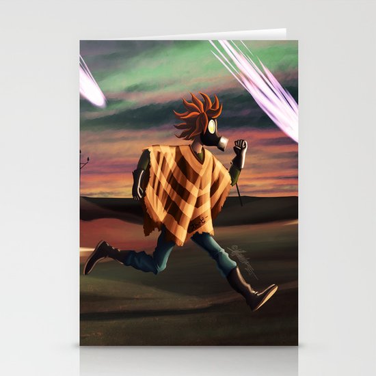 Air Raid in the Battlefield Stationery Cards