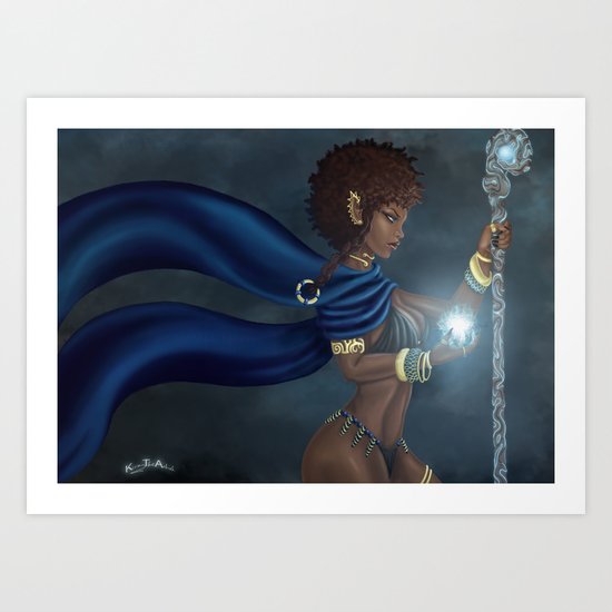 Dark Elf Art Print