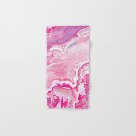 Pink onyx marble Hand & Bath Towel
