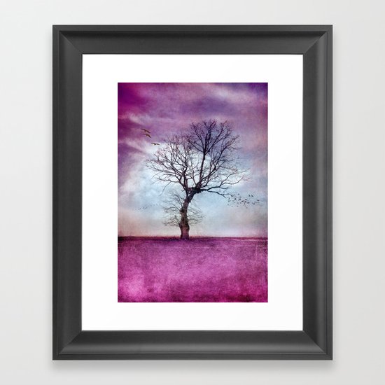 ATMOSPHERIC TREE | Pink Morning Framed Art Print