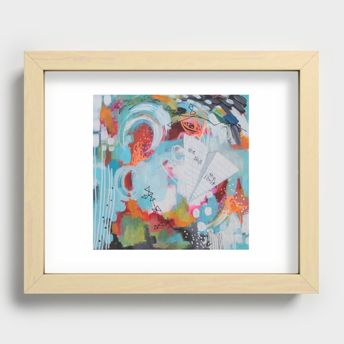 The Sky's the Limit Recessed Framed Print