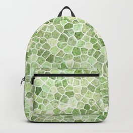 Pale Green Cobbled Patchwork Backpack