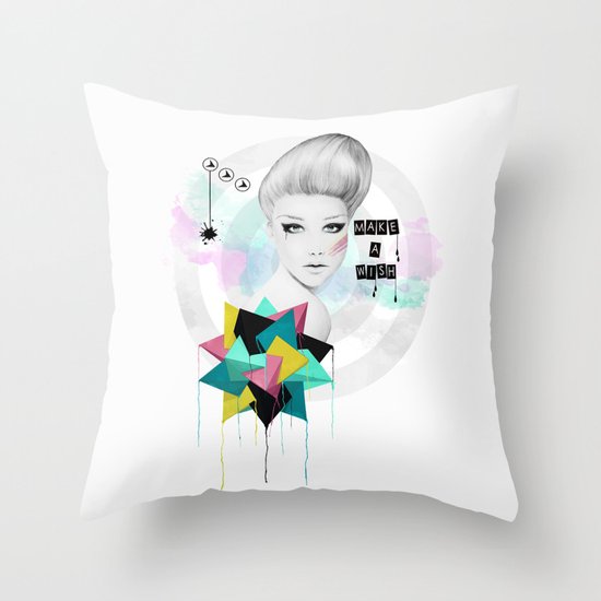 Make A Wish Throw Pillow