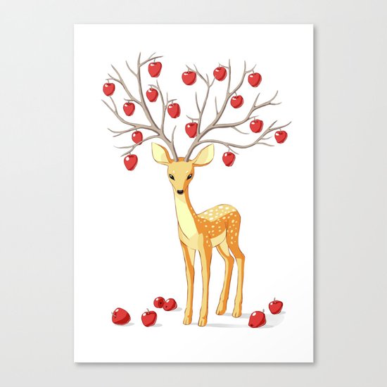 Autumn Fawn Canvas Print