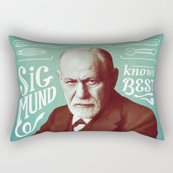 Sigmund Knows Best Rectangular Pillow