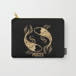 Pisces Symbol Birthday Zodiac Pisces Carry-All Pouch
