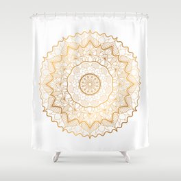 Luxury gold mandala Shower Curtain