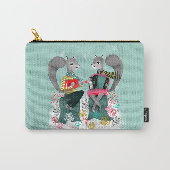 Squirrels' Christmas by Andrea Lauren Carry-All Pouch