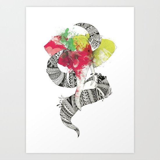 Art'lephant. Art Print