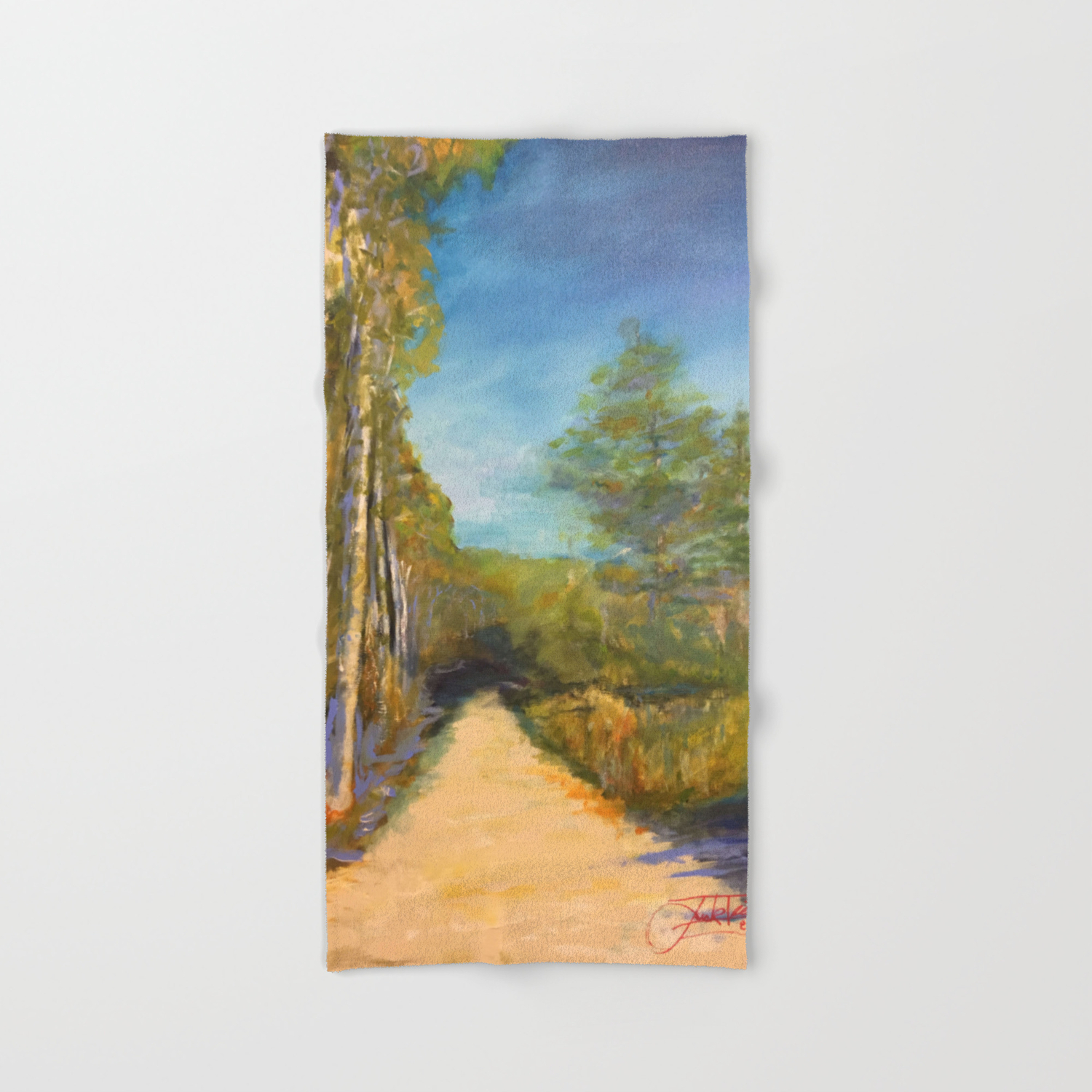 Old Country Church Hand Bath Towel By Jackdiamondart Society6