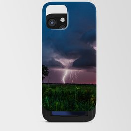 Lightning Bugs - Firefly Whirls About During Summer Storm in Oklahoma iPhone Card Case