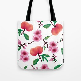 Peach Blossom Tote Bag