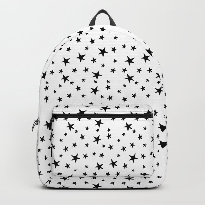 black backpack with stars
