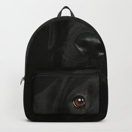 Black Lab Labrador Backpack | Animal, Labrador, Simple, Painting, Dog, Contemporary, Vintage, Canoe, Graphite, Black Lab 