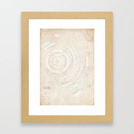 Greek Myth Family Spiral (INFOGRAPHIC) Framed Art Print