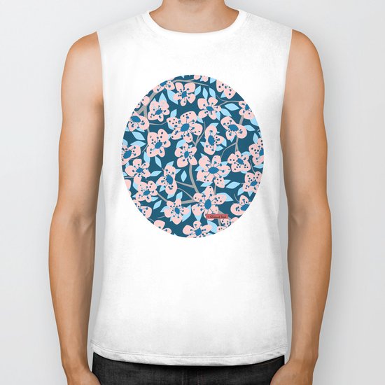 Cherry Blossom Biker Tank