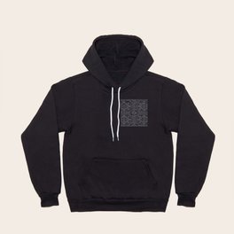 Tile Series, Part 4, Navy Blue on White Hoody