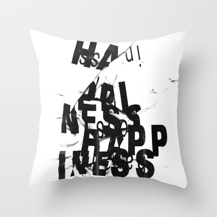 Happiness Throw Pillow