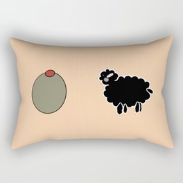 Olive Ewe: Black Sheep Edition Rectangular Pillow
