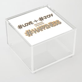 "HAPPINESS EQUATION" Cute Expression Design. Buy Now Acrylic Box