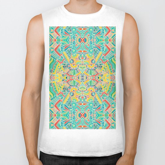 Boho pattern Biker Tank