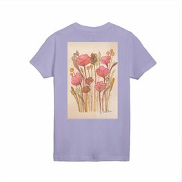 Pink Flowers Kids T Shirt