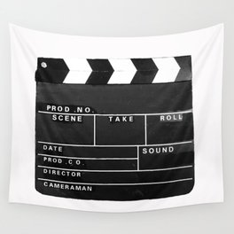 Film Movie Video production Clapper board Wall Tapestry