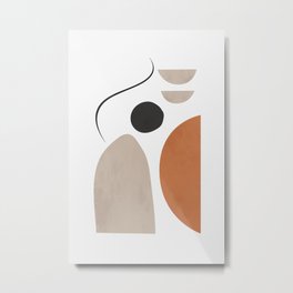 abstract minimal 61 Metal Print | Minimal, Digital, Modern Art, Geometric, Modern, Home Decor, Abstract, Illustration, Summer, Graphicdesign 