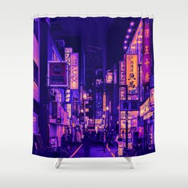 Tokyo Neon Dreams Shower Curtain