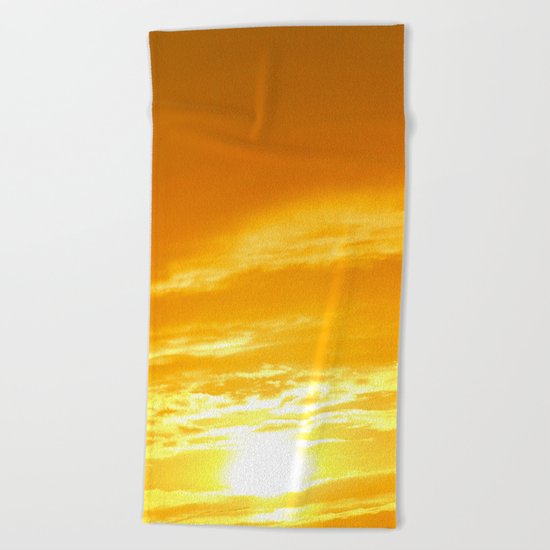 Μy Νeighborhood Sunset Beach Towel