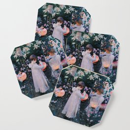 Carnation, Lily, Lily, Rose Coaster
