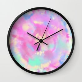  Abstract Pink Bohemian Watercolor Art Wall Clock