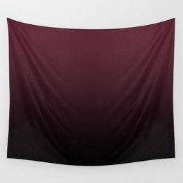 Burgundy Wine Ombre Gradient Wall Tapestry