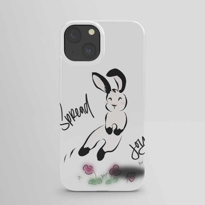 Springing Bunny - Spread Joy iPhone Case