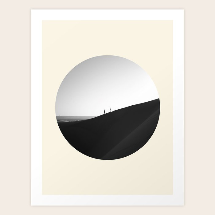 Zen Minimalist Desert Dune Art Print By Enshape Society6