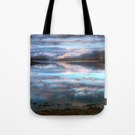 Morning Reflections On Loch Leven Tote Bag