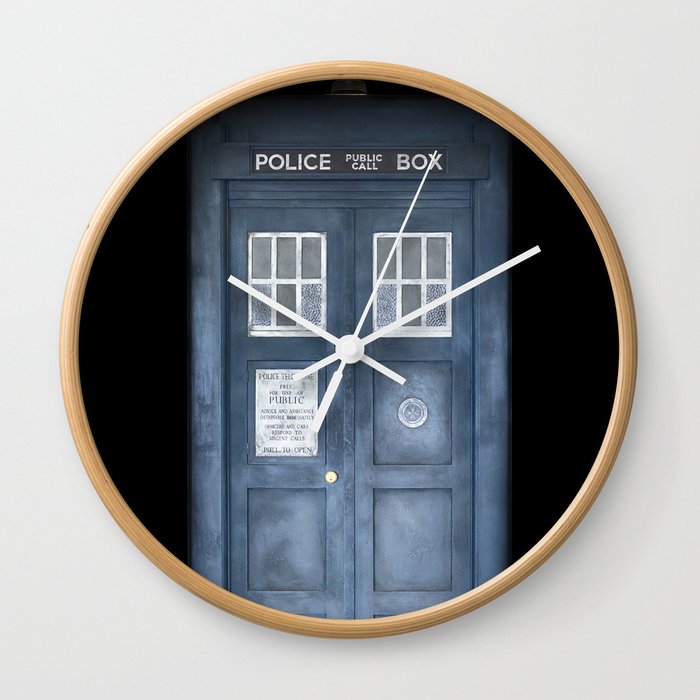 The Tardis Wall Clock