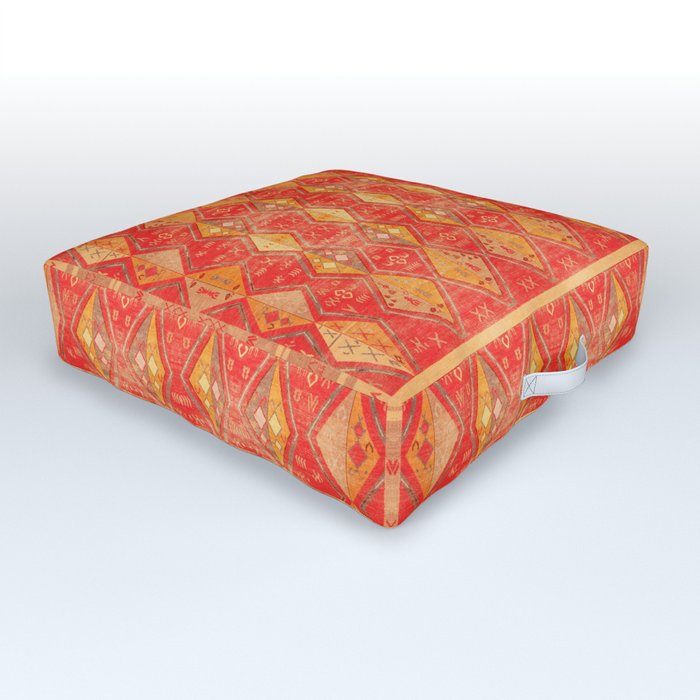N254 - Oriental Heritage Antique Traditional Tropical Color Moroccan Style Outdoor Floor Cushion