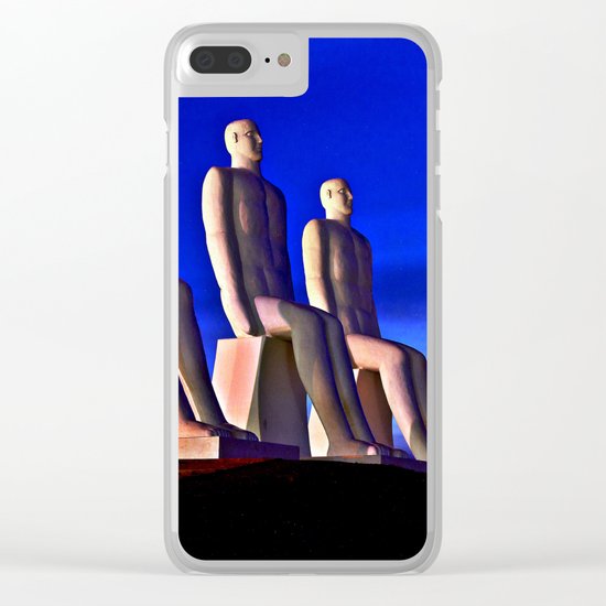 MAN AT SEA Clear iPhone Case