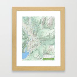 TrailMapps: Squamish Framed Art Print