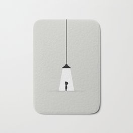 Limbo "Light" Bath Mat | Light, Silhouette, Indie, Game, Digital, Lonely, Games, Black and White, Limbo, Lamp 
