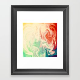 Abstract Marble Painting Framed Art Print