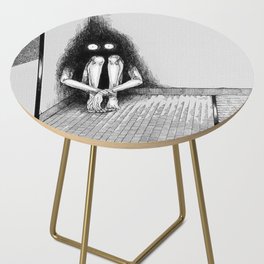 horror scary art for Psychological lovers women and men Side Table