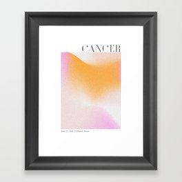 Cancer Abstract Aura Framed Art Print