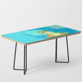 To Leap Or Not To Leap, Frog illustration Coffee Table